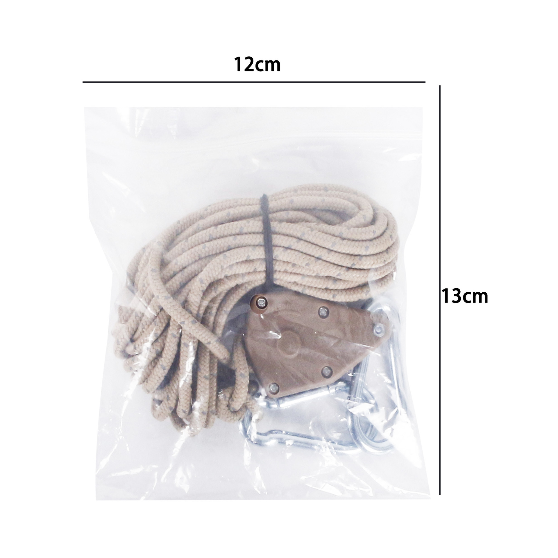 Outdoor pulley adjuster tent holder metal lifting pulley reflective wind rope bold canopy umbrella rope 4mm