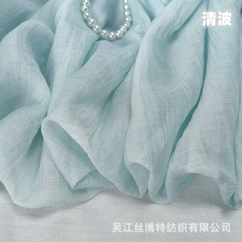 Artificial linen tencel fabric soft fairy wrinkle dress Hanfu skin-friendly breathable women's lyocell fabric