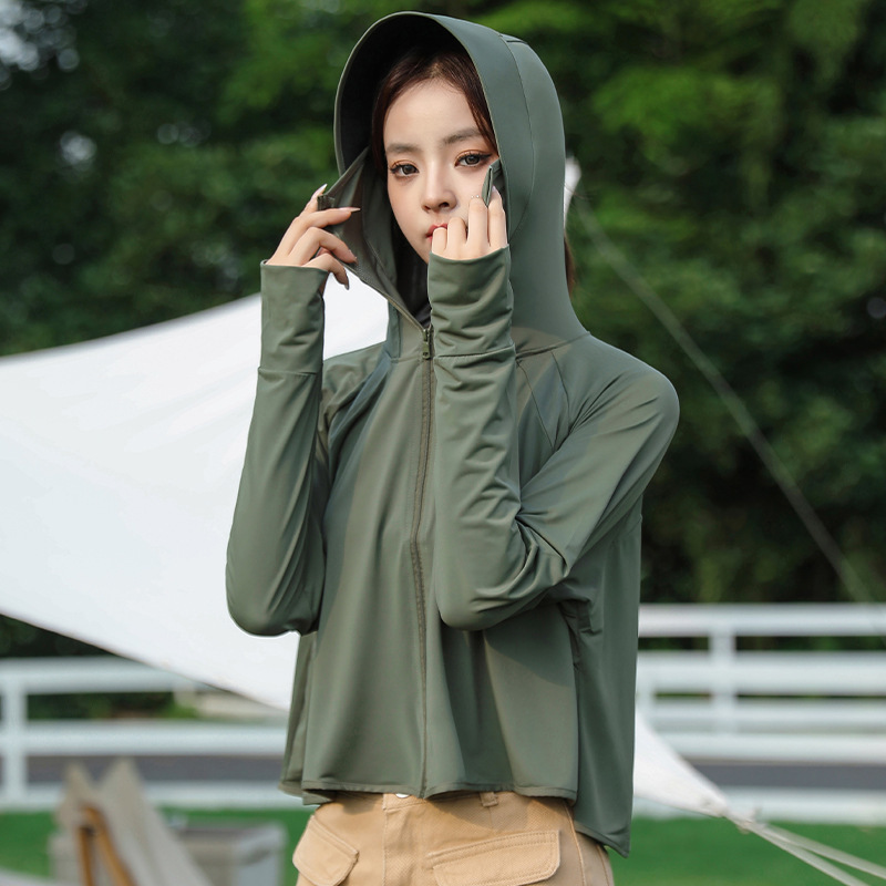 Одежда для защиты от солнца UPF50+ для женщин, легкая и прохладная куртка для велоспорта