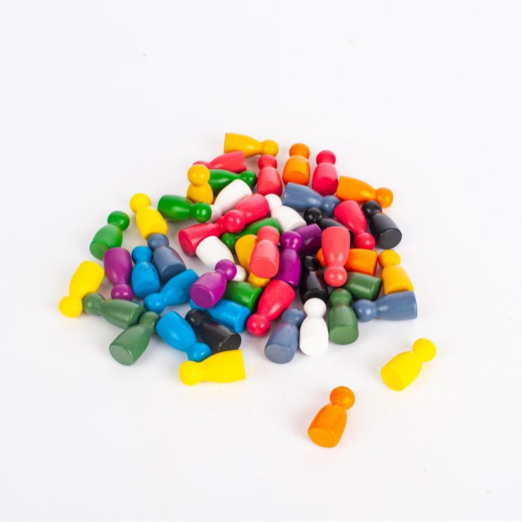 Wooden mibao kakasong chess pieces children's multi-functional solid wood board game chess pieces parent-child interactive checkers humanoid chess pieces