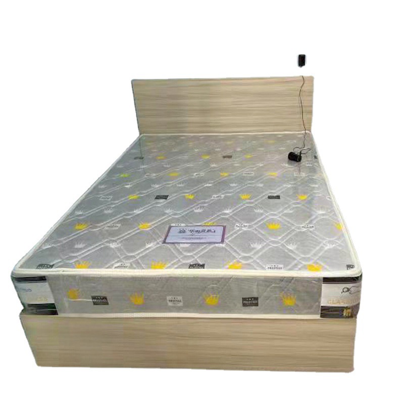 Panel Bed Dormitory Bed Apartment Furniture Customization1.2/ 1.5m Standard Room Complete Furniture Bed Frame Single Bed Wardrobe