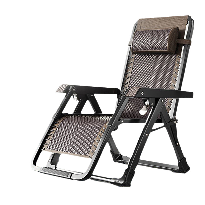 Recliner Foldableing Nap Backrest Lazy Nap Chair Home Dual-Use Adult Balcony Comfortable Summer Dual-Use Rattan Chair