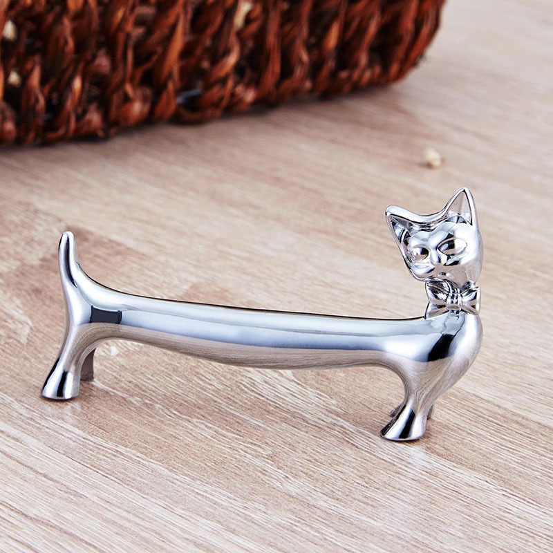 Dachshund Chopstick Holder, Alloy Shiny, Personalized and Creative, Exquisite Chopstick Holder/tableware