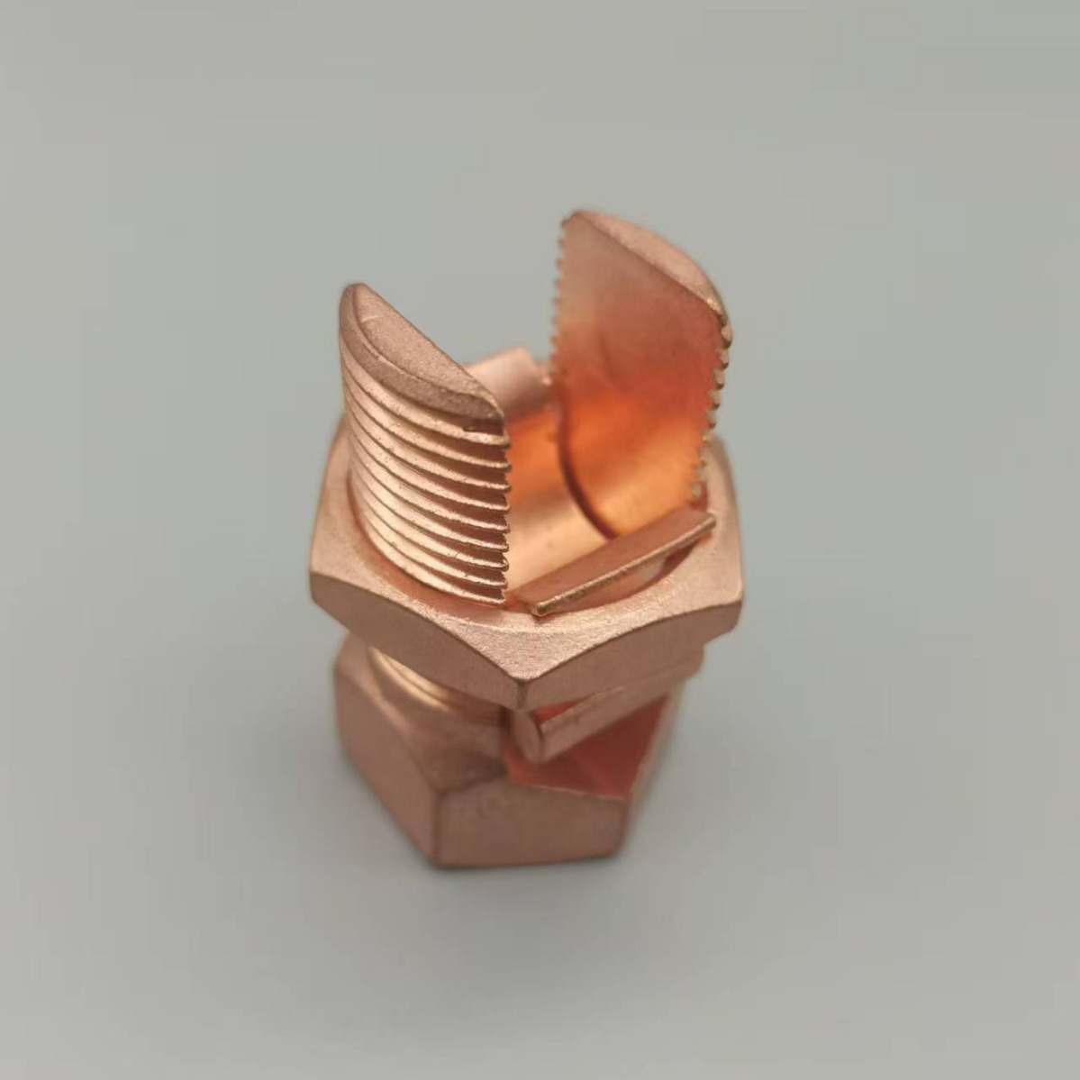 Tj Copper Bolt Wire Clamp Open Tail Groove Bolt Grounding Cable Branch Wire Clamp Export Type Open Bolt Wire Clamp