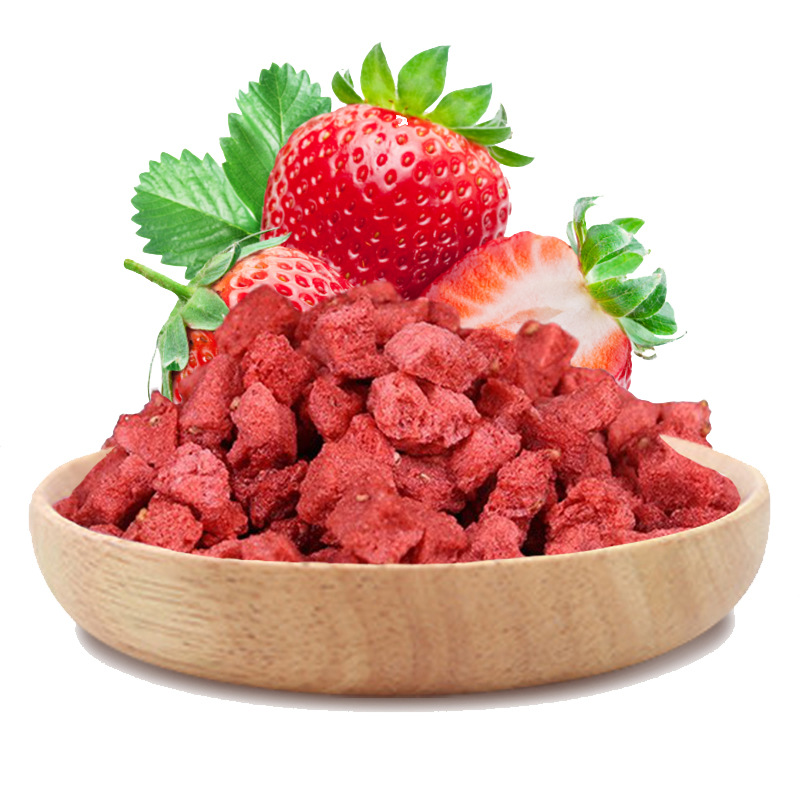 Lianfu Food Dried Fruit Products Fd Freeze-Dried Fruit Tea Bags Special Strawberry Paste Bulk Strawberry Granules Strawberry