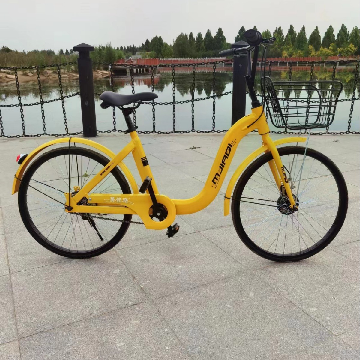 Cross-Border Customized Shared Bicycle Integrated Wheel Bicycle Bicycle Oem Bicycle Mountain Bike Foldableing Bicycle