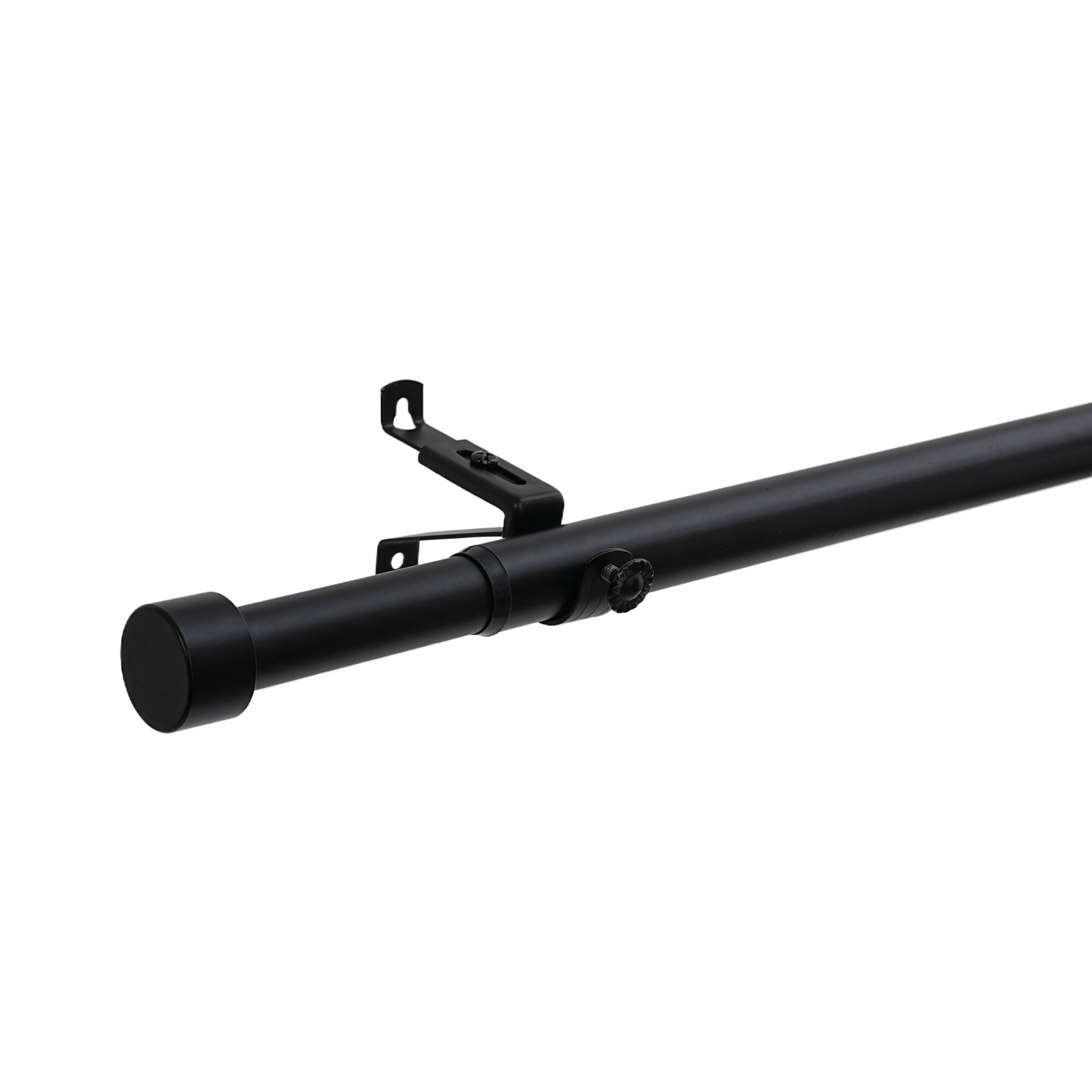 Cross-Border Factory Direct Sales Foreign Trade Amazon Independent Packaging Threaded Butt Telescopic Metal Curtain Roman Rod Track