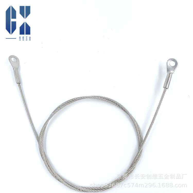 304 нержавеющая сталь трос прессованный нержавеющий терминал трос оцинкованный резиновое покрытие трос прессованная обработка терминала