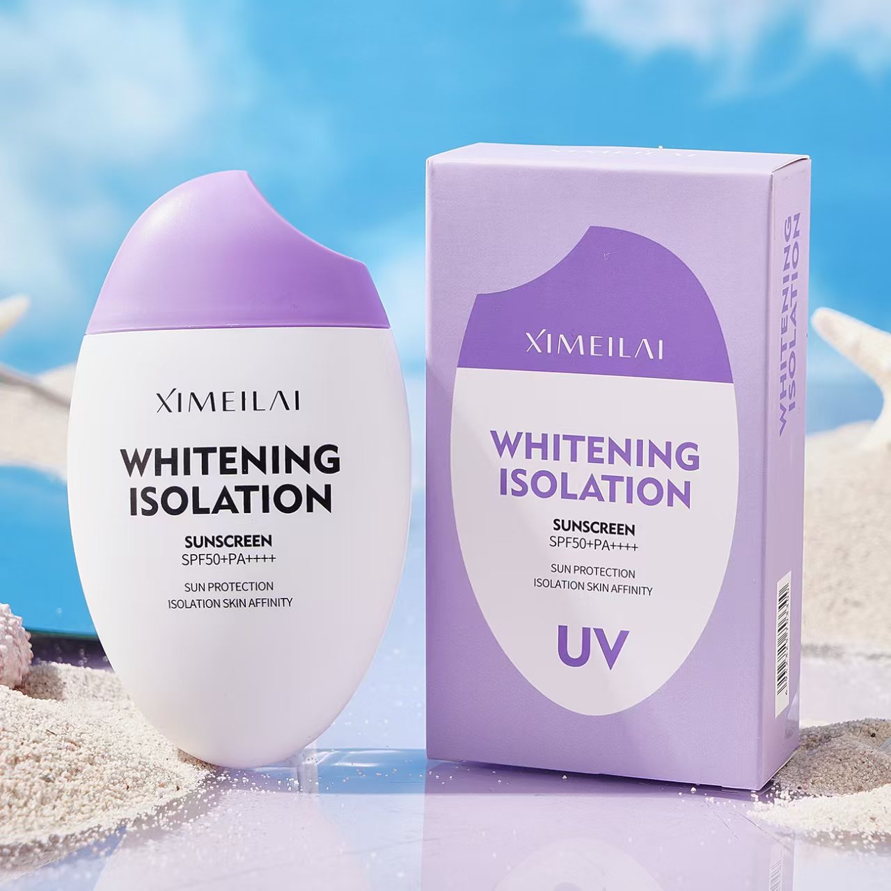 Солнцезащитный крем Ximeilai, SPF50+++, изоляционный, защита от UV, летний