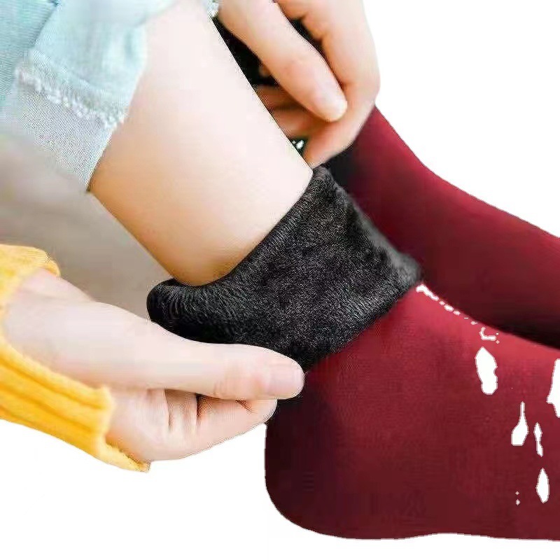 Snow socks wholesale unisex floor socks warm fleece-lined thickened tube socks antifreeze home student socks artifact