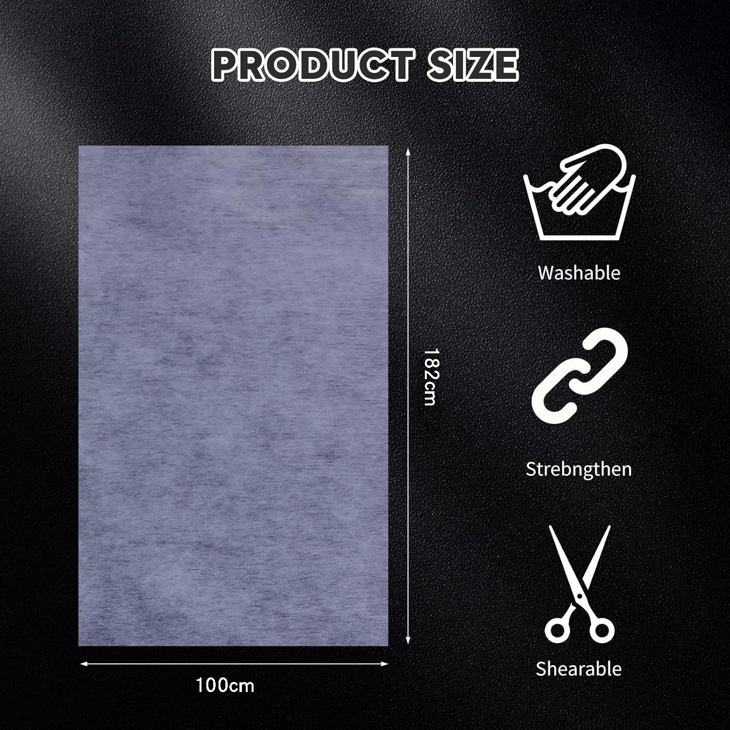 Прямые поставки от фабрики, горячие продажи, 100 см*2 ярда, складной упаковочный нетканый клейкий подкладка, легкая и средней толщины