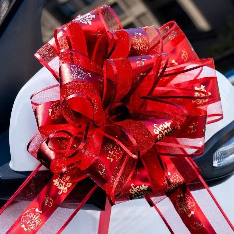 New Wedding Flower Bow Wedding Car Door Handle Decoration Wedding Supplies Wedding Room Full Layout Car Wedding