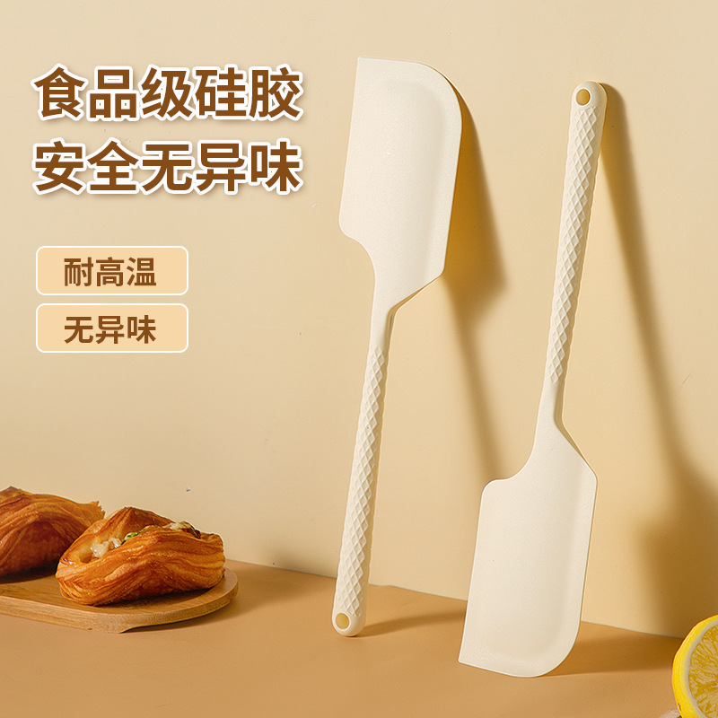 Силиконовый скребок, инструмент для выпечки, скребок для крема на дне торта, интегрированная кухонная лопатка, устойчивая к высоким температурам