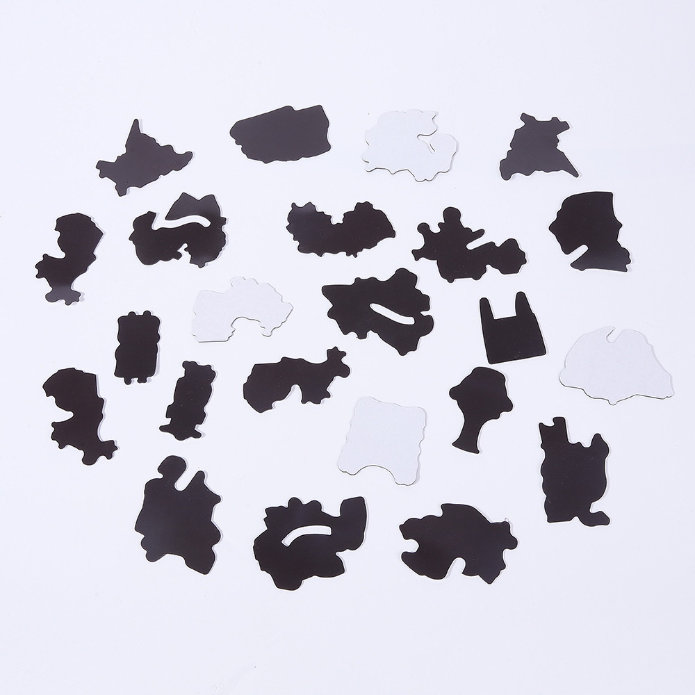 Single-Sided Adhesive-Backed Rubber Soft Magnet Sheet, Strong Magnetic Refrigerator Soft Magnet Sticker, Round Square Shaped Rubber Magnetic Strip