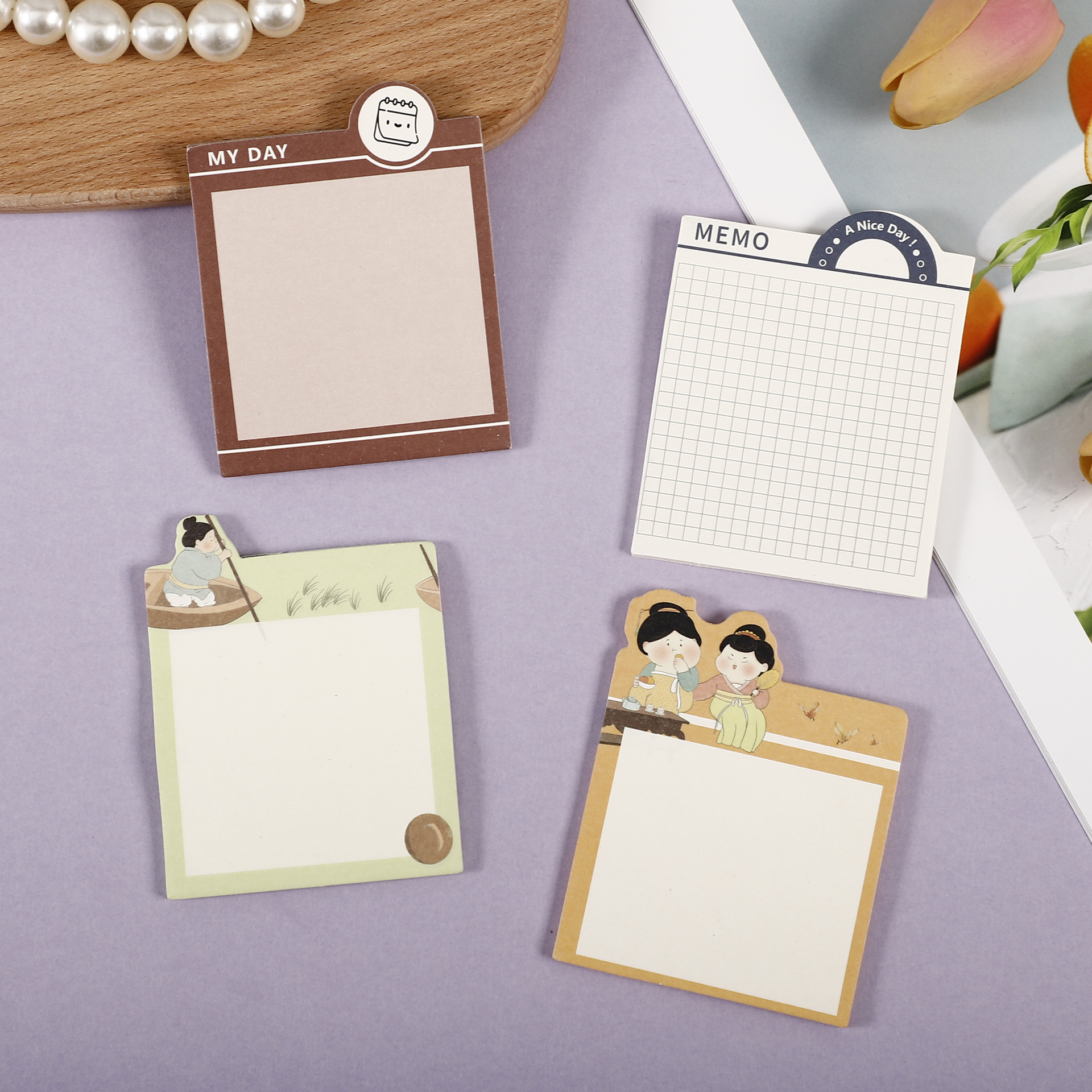 Customized Sticky Notes, Cute Special-Shaped Creative N-Time Stickers, Wholesale Takeaway Note Pads, Advertising Note Stickers, Custom-Made