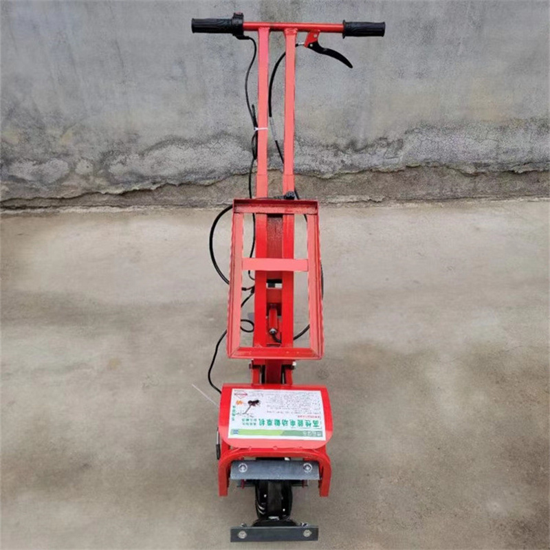 Electric small weeding machine garden greenhouse tillage machine 48v rechargeable agricultural rotary tillage loose soil weeding machine