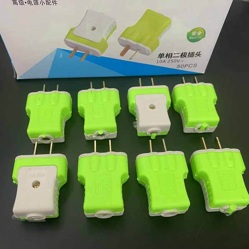 Зеленая вторичная вилка Т-образная пластиковая противоударная вилка для торговли