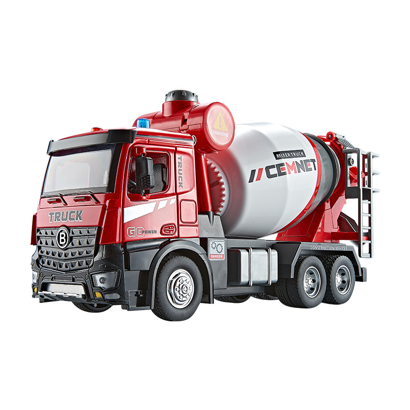 Large Alloy Electric Mixer Truck Toy Kidsren's Engineering Vehicle Cement Tank Truck Boy Concrete Truck Children's Day Gift