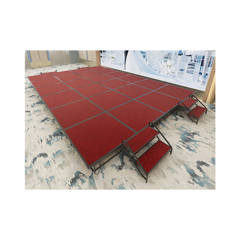 Factory wholesale hotel activity stage folding stitching wedding T-stage quick installation mobile lifting outdoor activity stage
