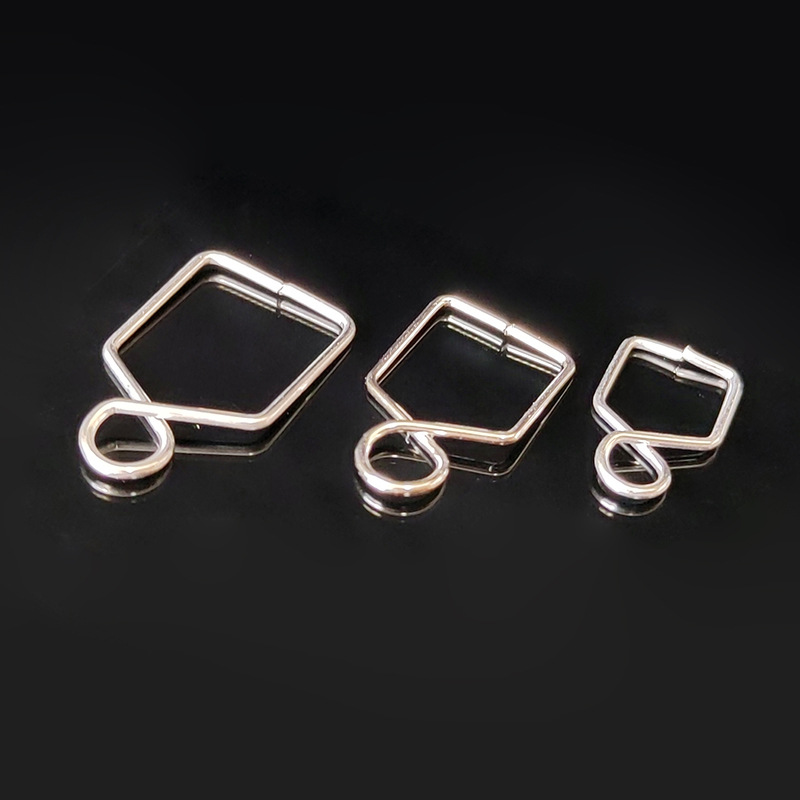 CryStal Lamp Pin Connector Melon Seed Buckle Zhu Bile Buckle S Hook 304 Steel Ring Bead Curtain Hook Door Word Buckle Butterfly Buckle