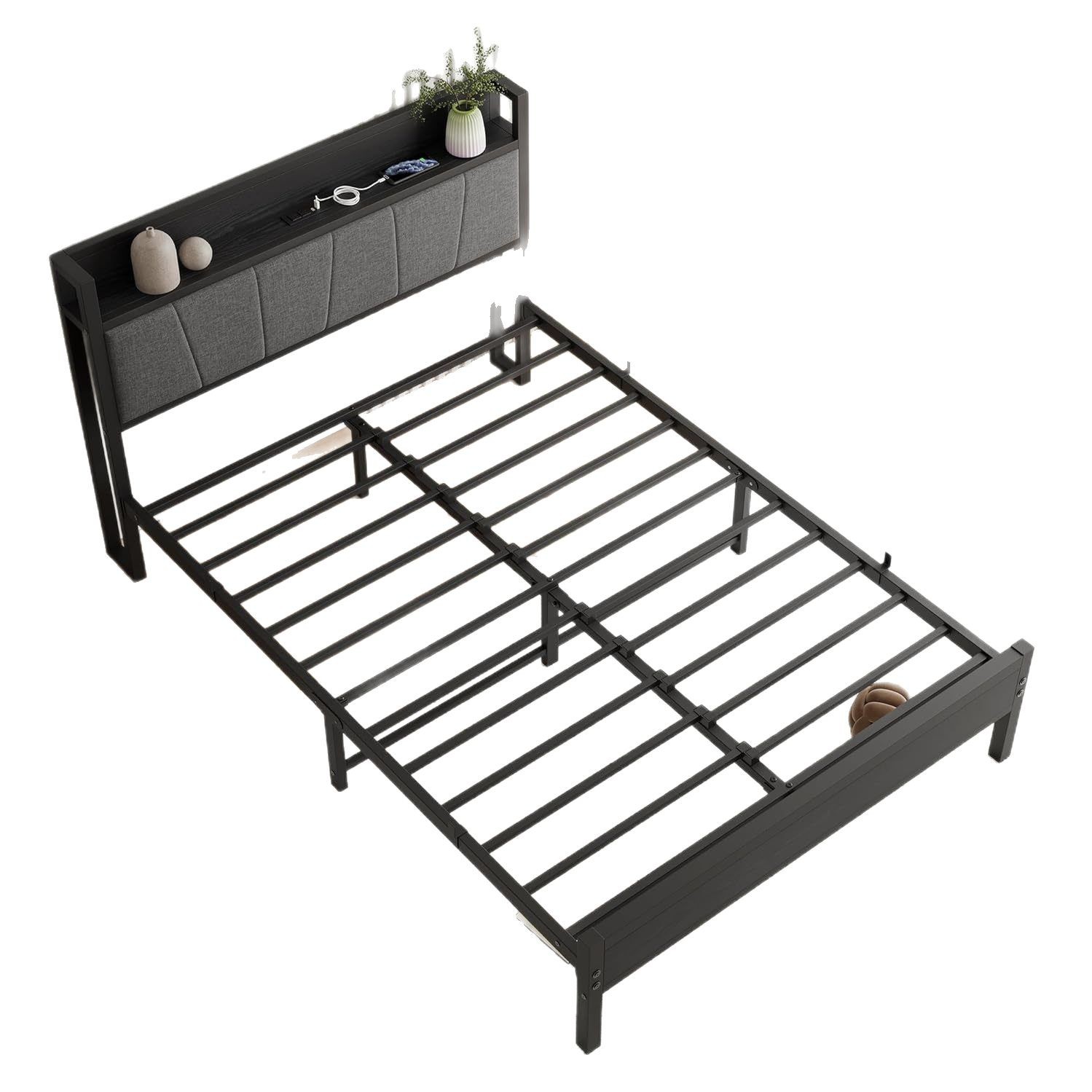 Source Factory Bedroom Category Modern Creative Soft Bed Frame with Backrest Soft Bag Can Be Customized