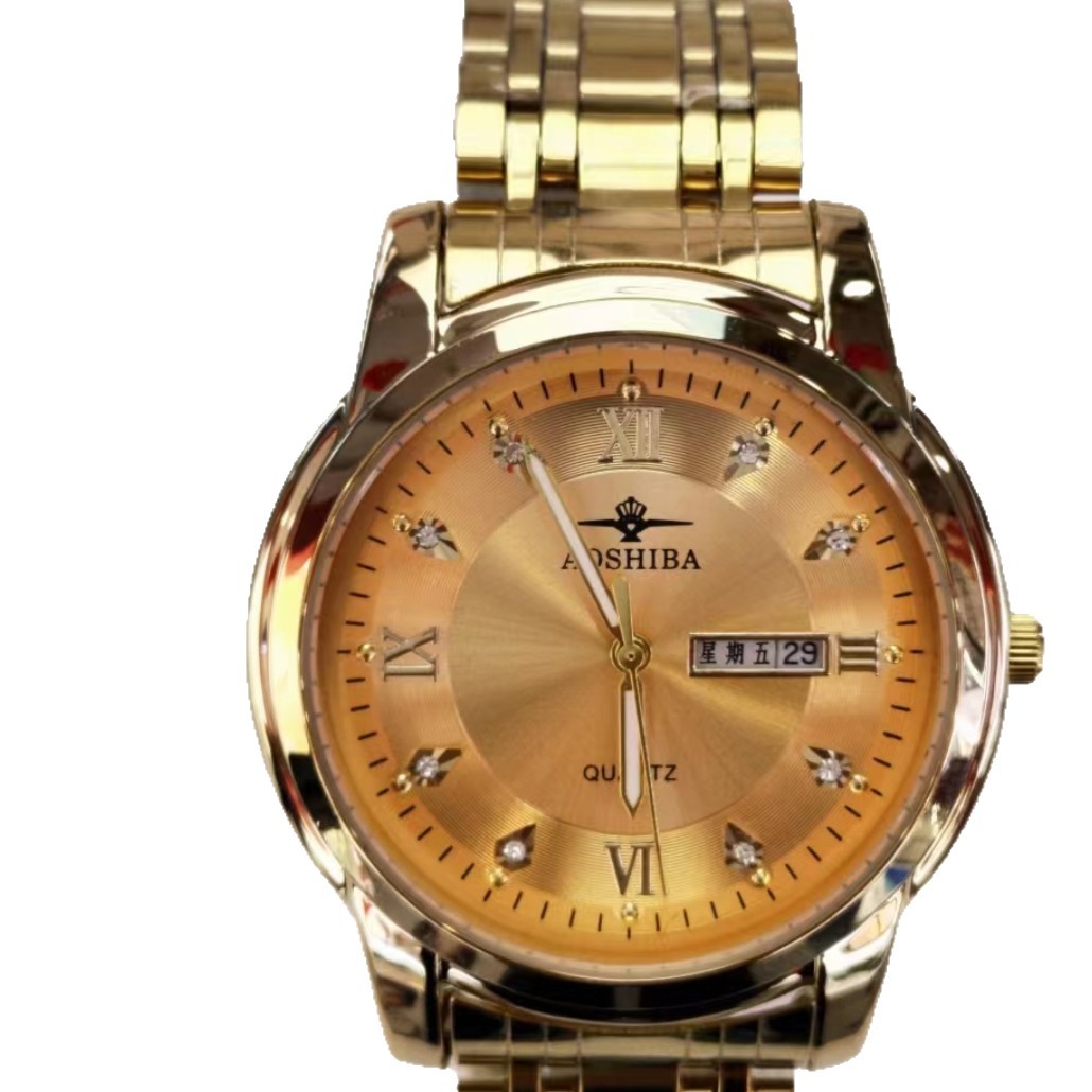 Australian Shiba Double Calendar Men's Watch Imported 2105 Movement Accurate in Walking Time Factory Straight Hair Insists on Leading Quality