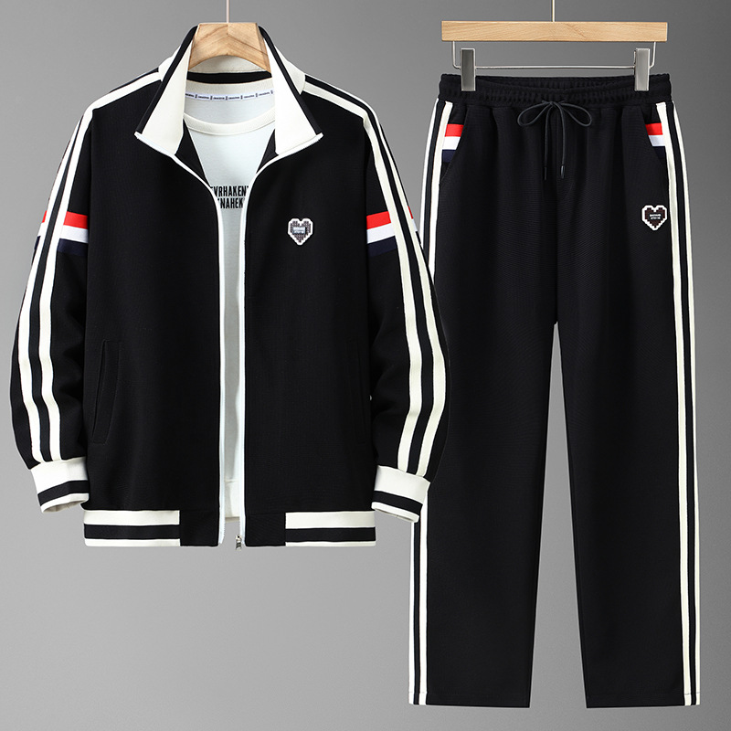 plus size Fat Man Sports suit Men's Autumn Obesity Men's Wear Sweatshirt Plus Fat Plus Plus Plus Trendy Brand Fat Man Casual Two-piece Set