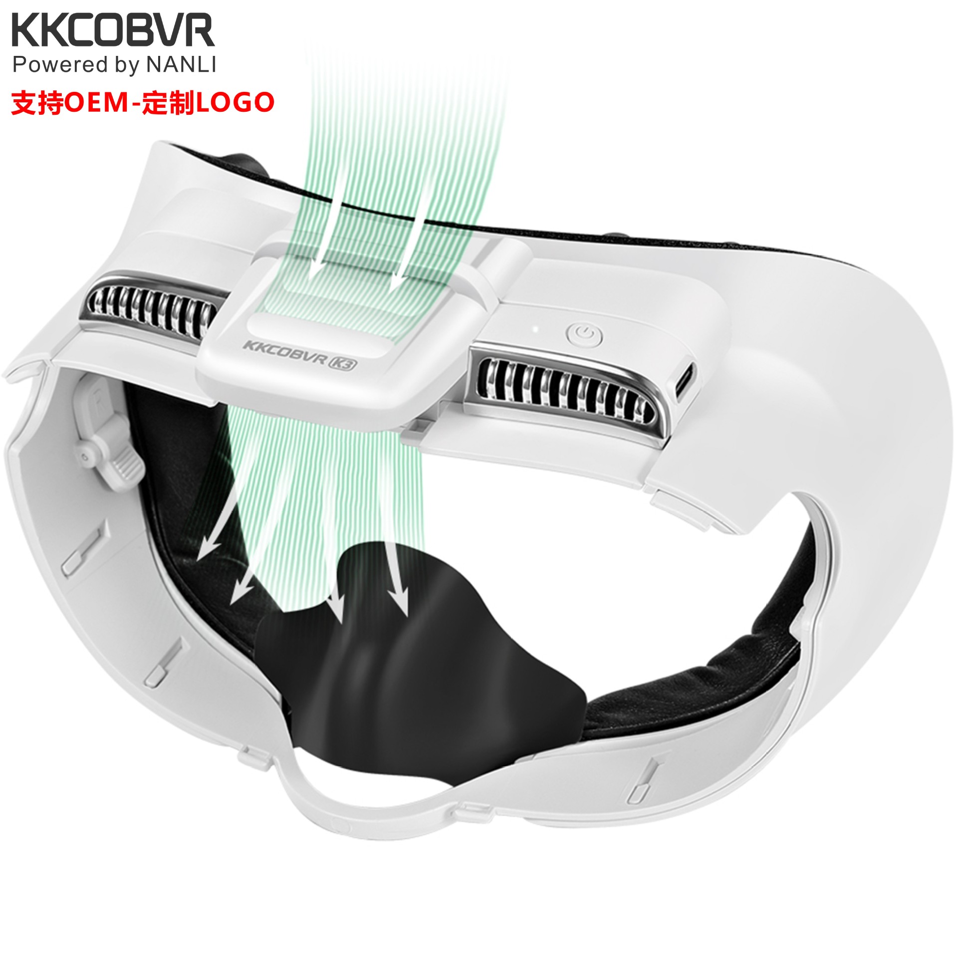 Вентиляционная маска Kkcobvr K3 для Quest3, охлаждающая и удобная