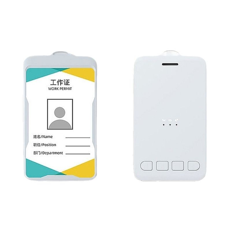 Electronic Attendance Clock-In Work Badge Gps Positioning for Field Work, Patrol, Sanitation Personnel Management, Student Id Card, Portable