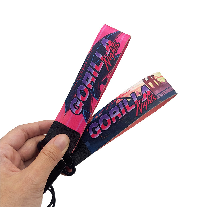 Factory Supply Custom Heat Transfer Printing Car and Motorcycle Keychains Anti-Lost Brand Logo Printed Keychains