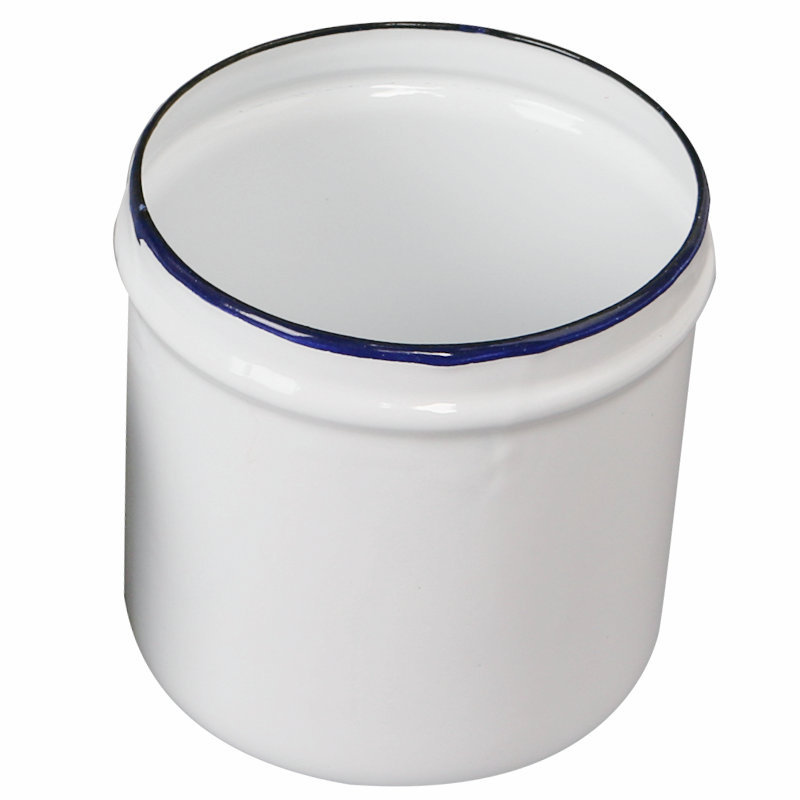 Enamel Ointment Tank, Medical Anti-Iodophor Disinfection Cotton Tank, Alcohol Tank with Lid, Storage Tank, Enamel Tank, Enamel Ointment Tank