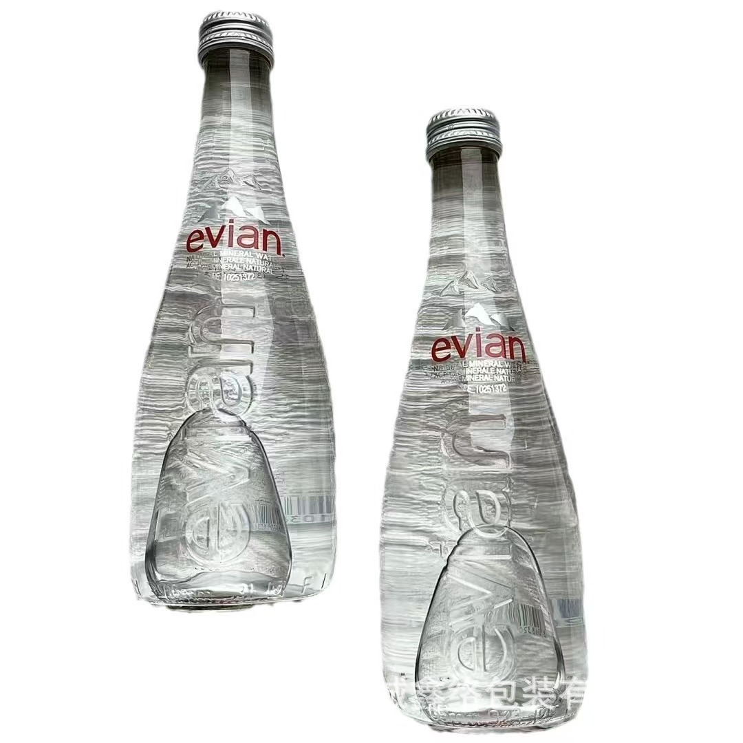 Cross-border simple birch juice water bottle beverage bottle transparent glass bottle multi-specification frosted fruit wine bottle with lid wholesale