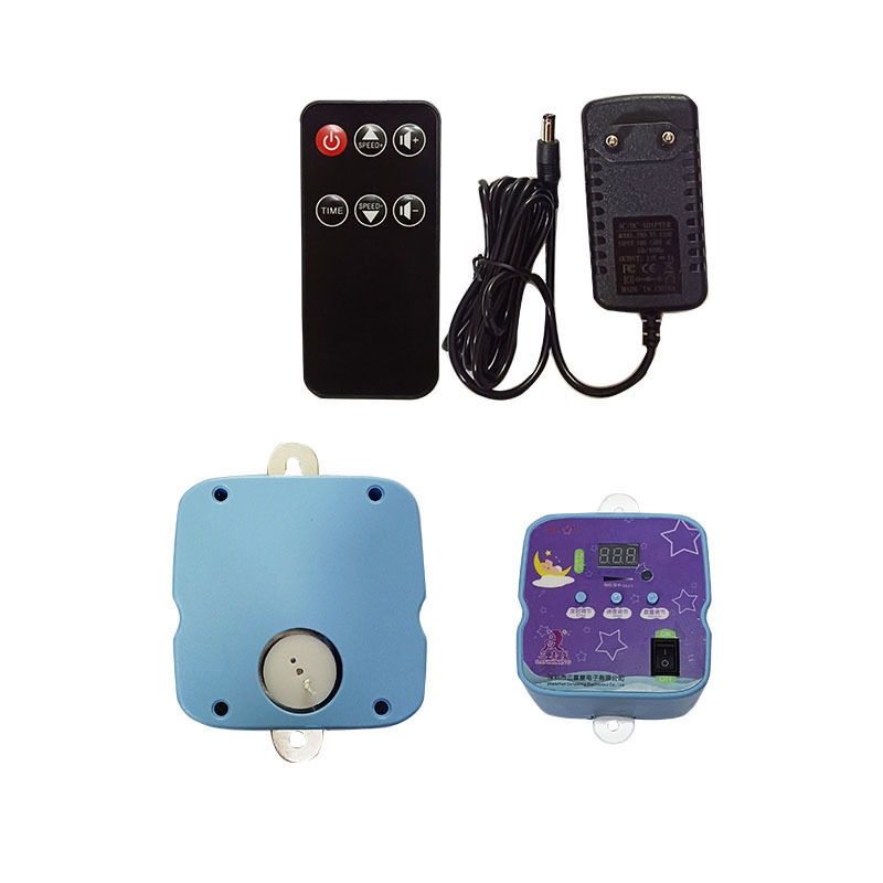 Purple remote control cradle controller integrated swing newborn crib up and down swing cradle