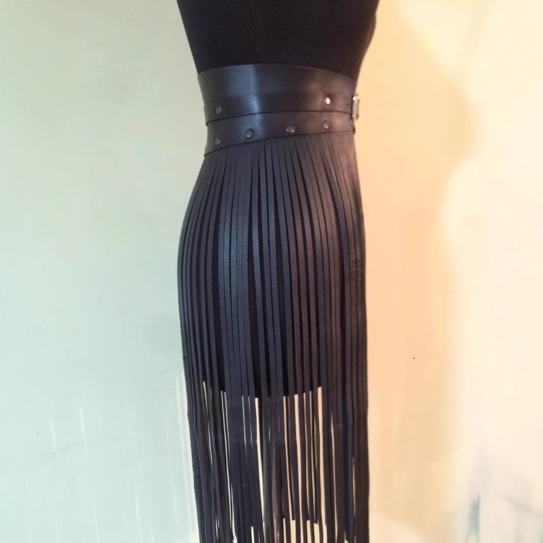 European and American Cross-border Fashion Multi-layer Tassel Belt Super Long Tassel Skirt Waist Cover Accessories Jewelry