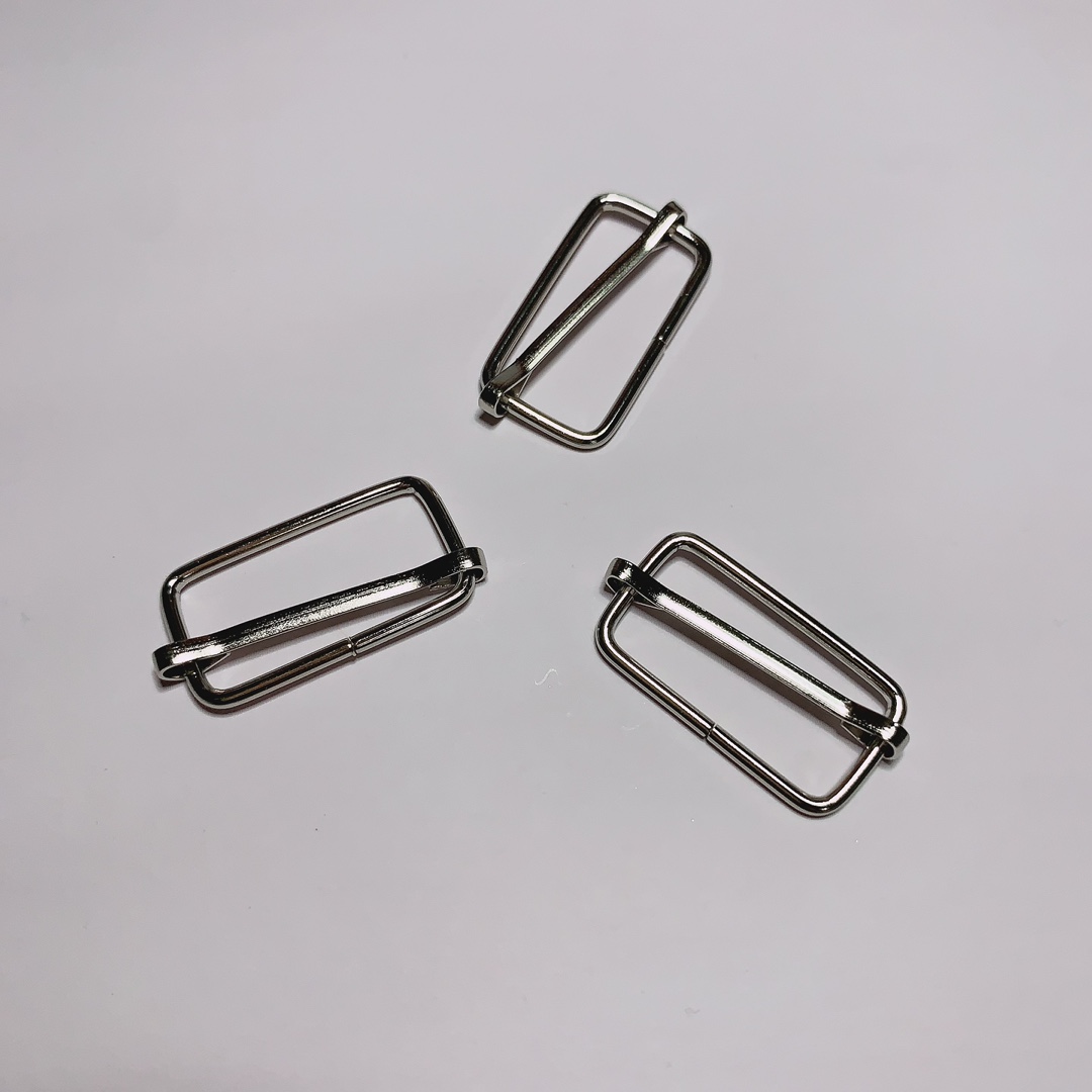 Metal Core Buckle Accessories for Shoes, Hats and Pants, Bag Straps, Adjustable Connection Buckle, Multiple Sizes Available, Silver Japanese Buckle