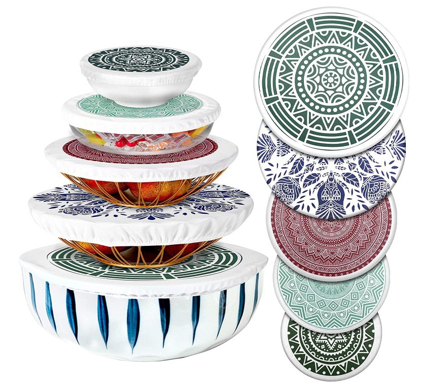 Containing cotton repeat cling film set food grade elastic mouth leftovers fresh-keeping cover set fresh-keeping cover size bowl set