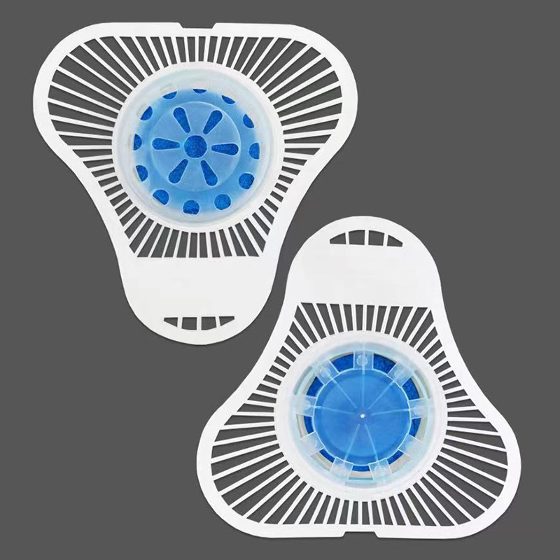 Public toilet men's toilet urinal bucket deodorant cleaning filter solid aromatic cleaning toilet round triangular block