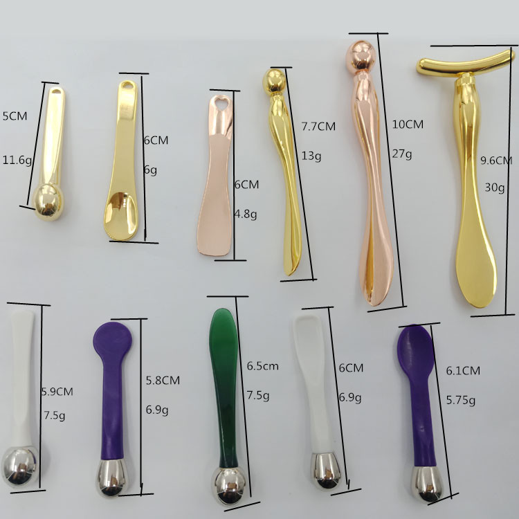 Factory direct all kinds of metal scoop eye cream stick cosmetics sub-spoon cream spoon scraping stick makeup spoon