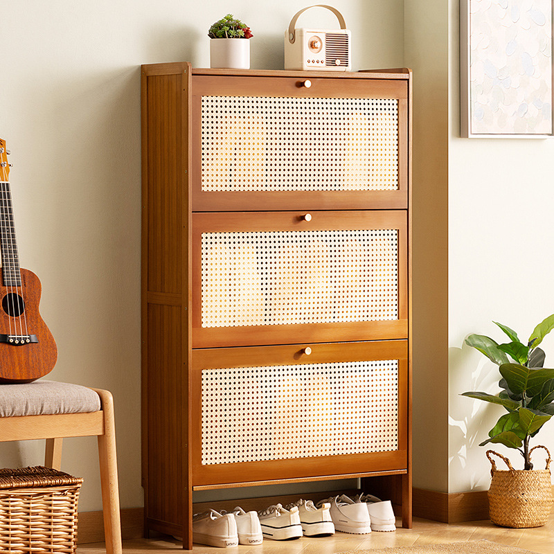 Ultra-thin Shoe Cabinet Household Door Entrance Shoe Rack New 2024 Explosive Artifact Simple Space-saving Multi-layer Indoor