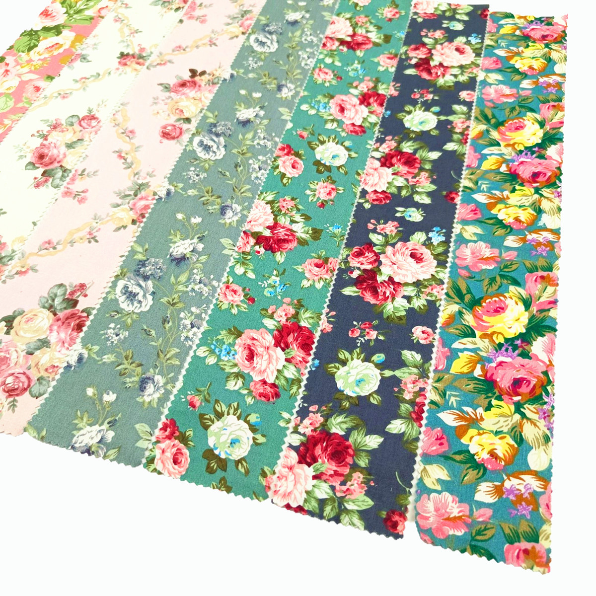 42 Pieces of Floral Cross-Border Export Quilting Patchwork Strips Quilt Strips Material Package