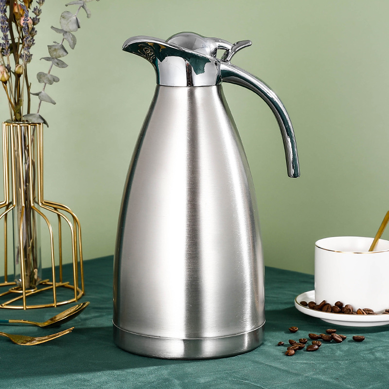 Термос из нержавеющей стали, двойной вакуум, европейский стиль, для кофе