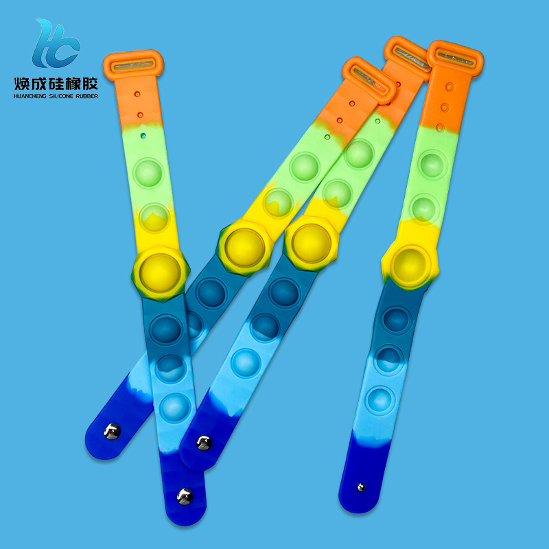 Rainbow Student Customized Watch Strap Bracelet Creative Waterproof Smart Acupressure Simple Decorative Silicone Watch Strap