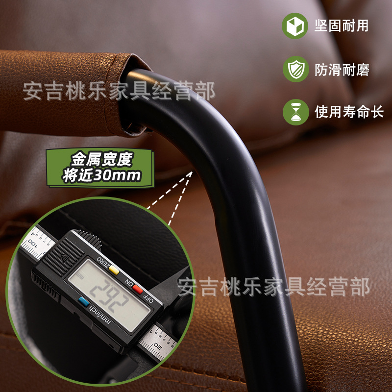 Sofa Nordic Simple Modern Clothing Store Rental Apartment Living Room Leather Art Double Three-Person Sofa for Small Apartment