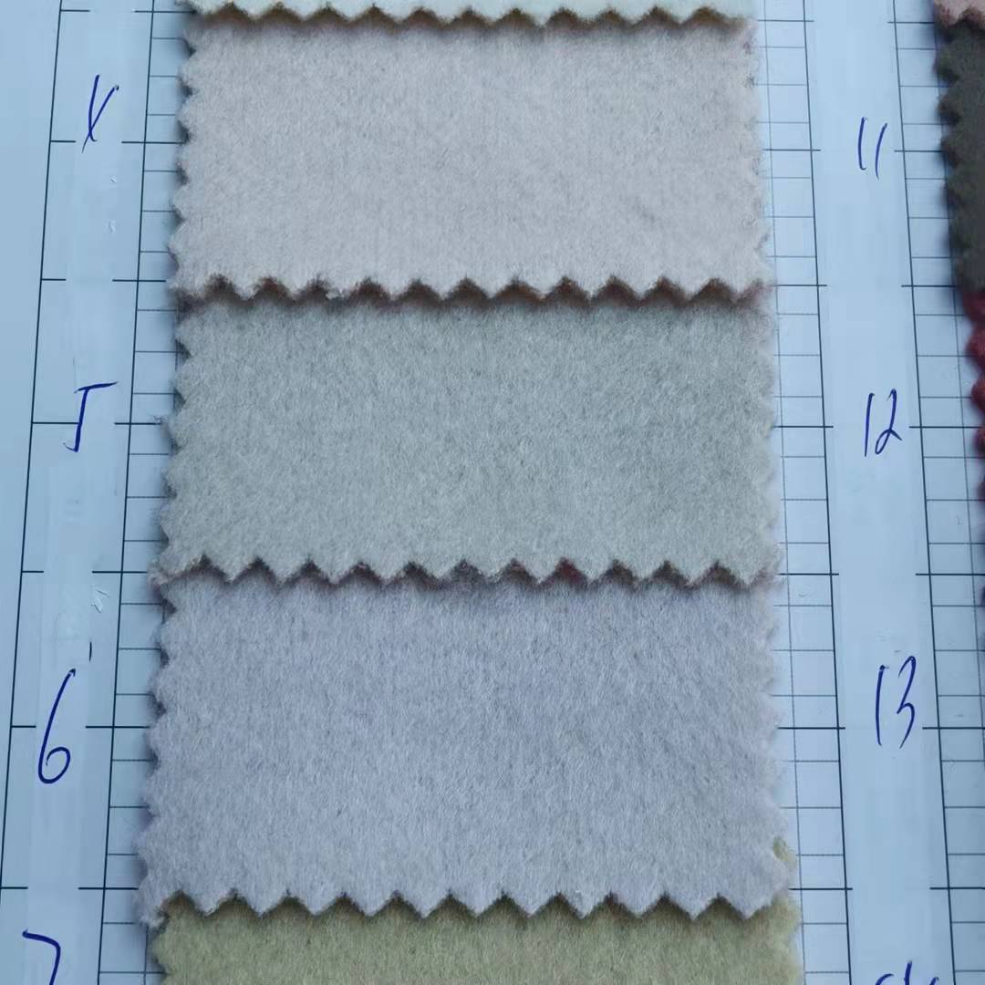 Korean and Japanese double-sided velvet cloth women's woolen coat double-sided tweed trench coat fabric from stock