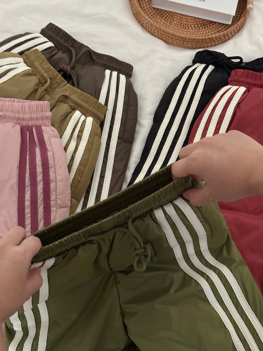 Autumn and Winter Versatile Korean-Style Children's down Pants, White Duck down Winter Casual Warm Long Pants, Wholesale Live Sale