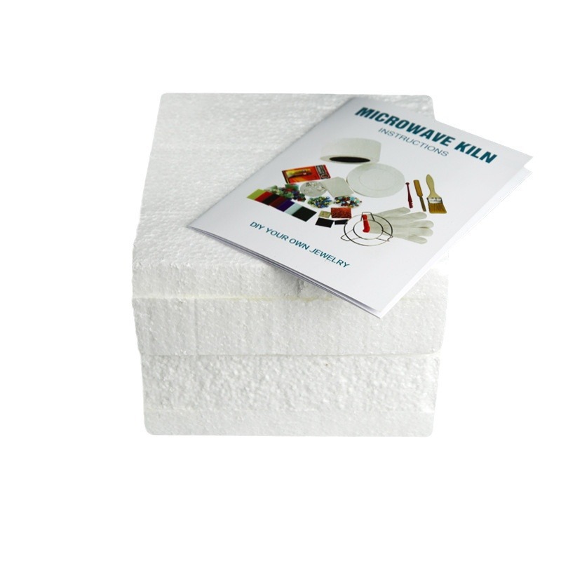 (Small Kiln 10-Piece Set) Handmade DIY Hot Melt Glass Jewelry Creative Microwave Kiln Glazed Ins Jewelry Small Stove