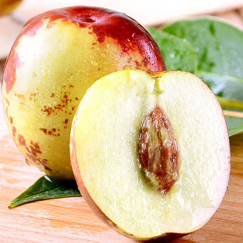 Shaanxi Dali Winter Jujube, Seasonal Fresh Crispy Sweet Jujube, Green Jujube, Fresh Jujube, Seasonal Fruit