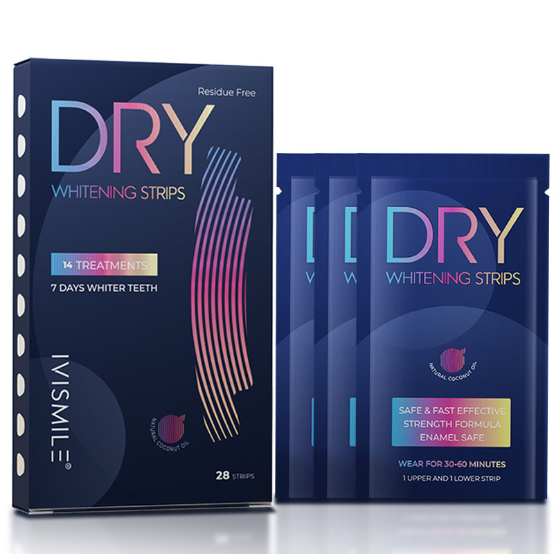 Ai Smile Teeth Patch Dazzling White Dry Patch 6% Hp Teeth Whitening Patch to Remove Yellow 14 Pairs Set Whitening Brightening No Residue Cross-Border