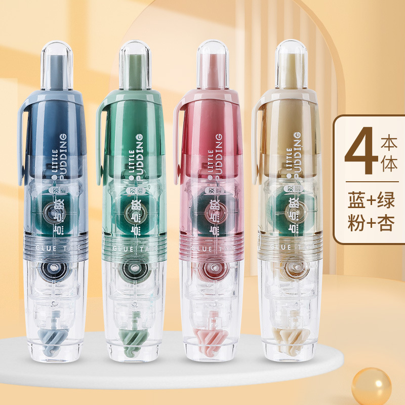 Yiwu delivery. 360 Rotating long stand large capacity push Dot glue double-sided adhesive manual distribution one-piece delivery