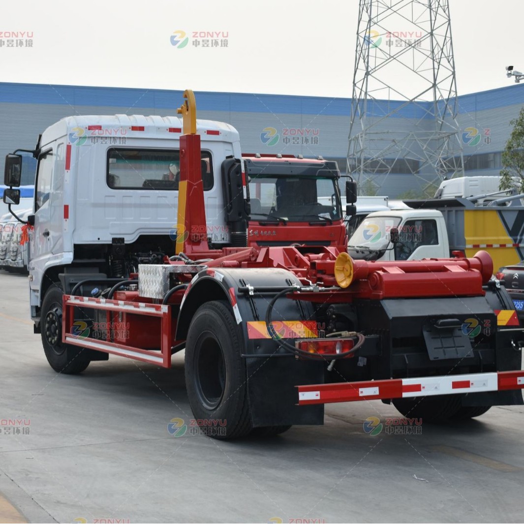 Грузовик для мусора Dongfeng специального назначения с крюковым механизмом, производитель грузовиков с крюковым механизмом